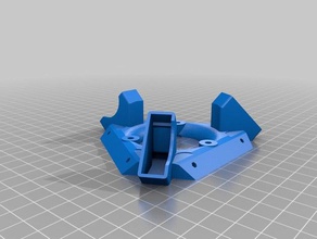 rostock max effector platform fan shroud combo magnetic 3d printer parts delta kossel mini xnaron 3d print model - Mito3D