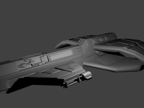 pequeno navio brinquedo jogo os acessórios sci-fi gratuito scifi nave espacial 3d print model - Mito3D