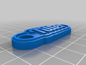tiller keychains customized 3d print model - Mito3D
