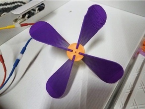 roominate fan blade inşaat oyuncaklar 3d print model - Mito3D