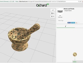 orchard mortar pestle kitchen dining 3d print model - Mito3D