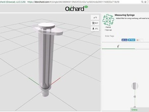 measuring syringe engineering 3d print model - Mito3D