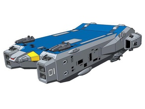 rdf armd füze destroyer 3d printing macross robotech scifi spaceship starship tv göster 3d print model - Mito3D