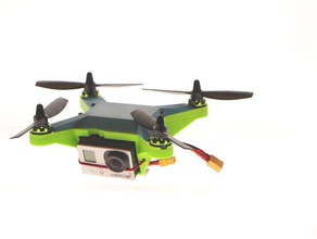 pocket drone video recorder rc vehicles camera mount diydrones gopro miniquad quadcopter frame quadrocopter xiaomi yi 3d print model - Mito3D