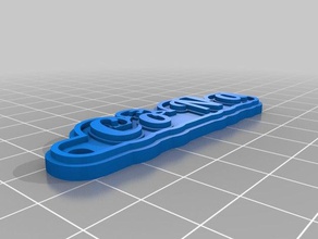 il mio personalizzato multiline tag portachiavi 3d print model - Mito3D