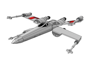 sw t65mq x-wing 3d baskı klasik mcquarrie scifi star wars starfighter masa üstü oyun 3d print model - Mito3D