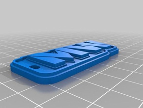 mw de porte-clés personnalisé 3d print model - Mito3D