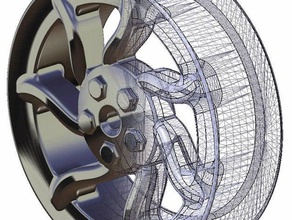 cerchio ruota portachiavi 3d stampanti 3d print model - Mito3D