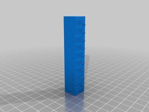 my customized temperature calibration tower 3d printing tests 3d print model - Mito3D