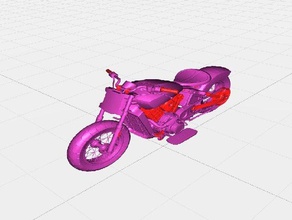 Transport-Modell 3d drucken Konzepte engineeringproject Motorrad 3d print model - Mito3D