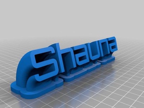 shauna targa office personalizzato 3d print model - Mito3D