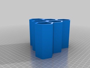 Waben-Halter 3d drucken 3d print model - Mito3D