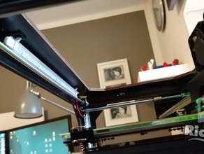 45&deg halter f&uumlr ikea led leisten ledberg 3d la stampante parti ctc 3d print model - Mito3D