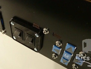 schalterblende 3d Drucker Teile ctc 3d print model - Mito3D