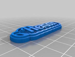 henar Anahtarlık özelleştirilmiş 3d print model - Mito3D
