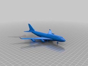 boeing 747 3 d impresión 3d print model - Mito3D