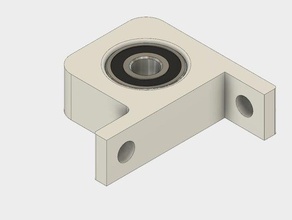 stehlager f&uumlr aluprofil 30x30 bearing mount zz608 hobby corner 3d print model - Mito3D
