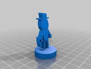 monopolio hombre arte 3d print model - Mito3D