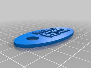 my customized roomnumber keychain 02 other 3d print model - Mito3D