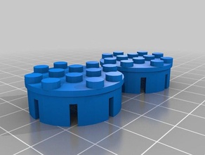 Strich-Punkt-Stecker lego mock-up designs in der Robotik verbinden dash Frage mich, wokshop 3d print model - Mito3D