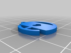 meine kundenspezifische Monogramm-Anhänger mehrere Schleifen Schmuck 3d print model - Mito3D