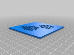 pinecones stencil-o-matic art strumenti personalizzato 3d print model - Mito3D