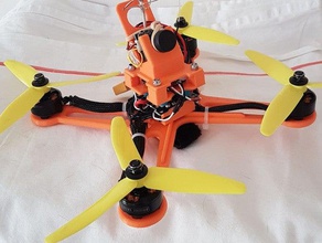 quadro do toque rc veículos 2em1 cobra 2204 drone racer emax 2205 esc fpv frsky taranis furioso piko tsf quad 3d print model - Mito3D