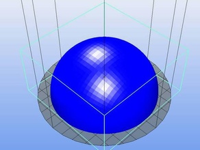 hemi sphere half ball christmas archi888 decor 3d print model - Mito3D