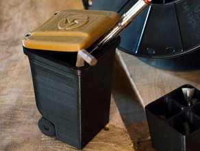 mini trash can props 3d-fuel 3dfuel garbage organization recycle 3d print model - Mito3D