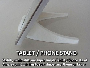 tablet phone stand gadgets android apple birthday christmas compact desig designer easy print galaxy gift handy holder home household huawei ipad iphone mobile office organisation organization samsung simple smartphone unique 3d print model - Mito3D