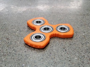 porda tri-spinner v2 mécanique jouets 3d print model - Mito3D