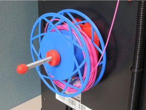 casuale filamento di spool 8mm mandrino 3d la stampante parti della bobina esempio campione titolare 3d print model - Mito3D