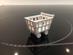 shopping cart mechanical toys 3d print model - Mito3D