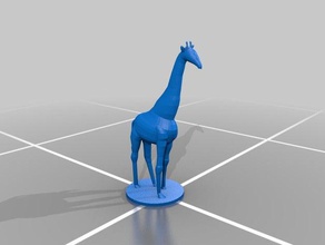 giraffe 3d printing africa animal decoration figure figurine neck savannah zoo 3d print model - Mito3D