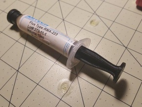 13mm flux syringe plunger electronics amtech medical soldering 3d print model - Mito3D