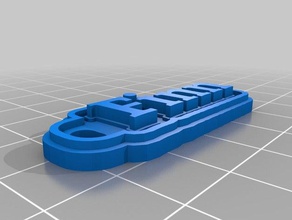 2 finn son Anahtarlık özelleştirilmiş 3d print model - Mito3D