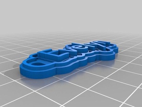 20 evelyn son Anahtarlık özelleştirilmiş 3d print model - Mito3D