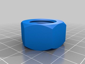 19 mm porca de trabalho partes personalizado 3d print model - Mito3D