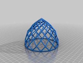 frame glass roof buildings structures 3d printing diamond faceted panels stained windows 3d print model - Mito3D