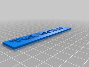 cazzo tappetino i segni loghi personalizzato 3d print model - Mito3D