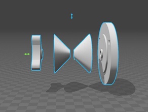 bobina di filamento vettore 3d la stampante accessori spoolholder 3d print model - Mito3D