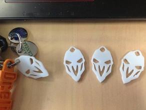 overwatch reaper keyring keychains lasercut 3d print model - Mito3D