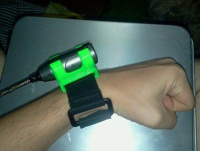 hx-a500 wearable camera arm-band mount parts arm band bracelet panasonic electronics 3d print model - Mito3D