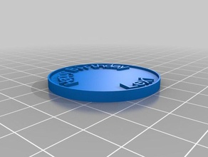 lexi mio personalizzati moneta chip le monete badge 3d print model - Mito3D