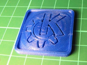 kde logo boîtier de l'ordinateur badge les pièces monnaie badges 3d print model - Mito3D