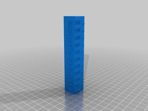 temperature calibration tower hoobyking pla white part 2 3d printing tests customized 3d print model - Mito3D
