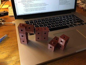 ligação-cubes2 cm construção brinquedos modular poli-cubo empilhável 3d print model - Mito3D