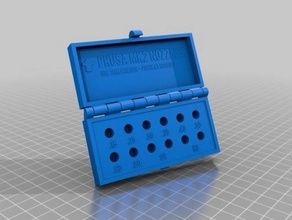 prusa mk2 hinged nozzle box v5 wlatch 3d printer accessories i3 3d print model - Mito3D