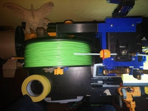 zimmant mp mini top mount spool holder 3d printer accessories filament monoprice select roller 3d print model - Mito3D