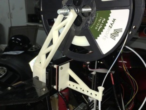 prusa i3 top mount filament guide 3d printer parts 3d print model - Mito3D
